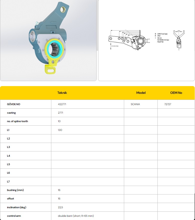 SCANIA BRAKE ADJUSTER