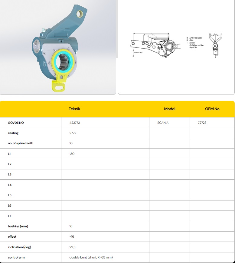 SCANIA BRAKE ADJUSTER