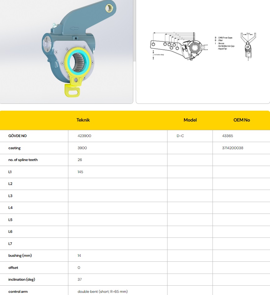 MERCEDES AXLE BRAKE ADJUSTER