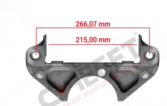 CALIPER CARRIER (19 /227 BRAKE PADS)